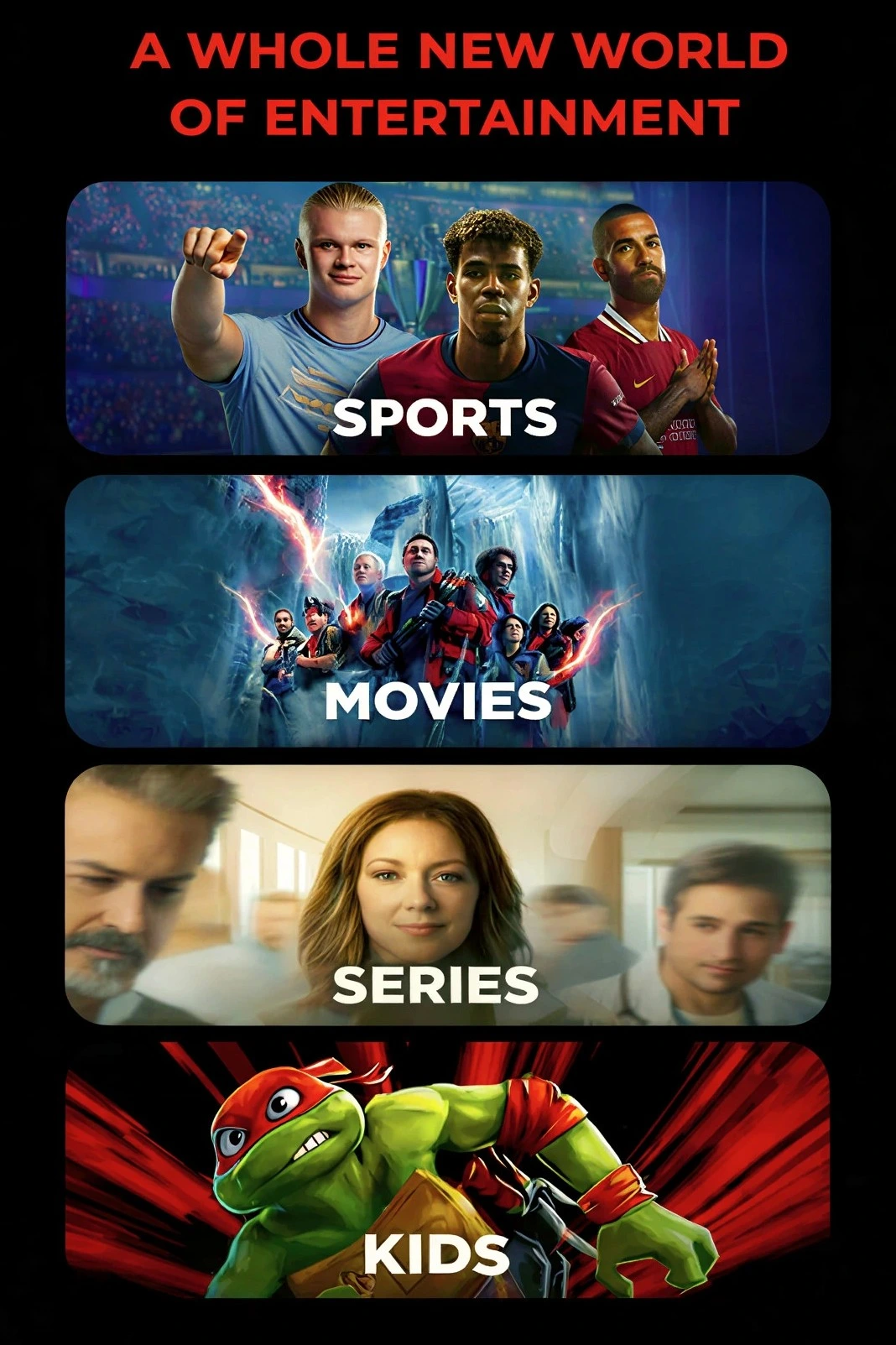 IPTV Premium Categories Mobile